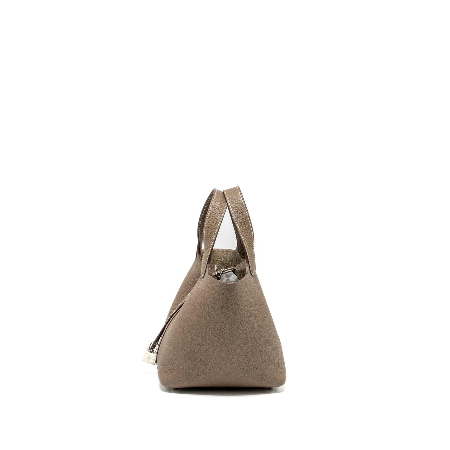 Hermes picotin 18 lock bag clemence etoupe SHW stamp Z