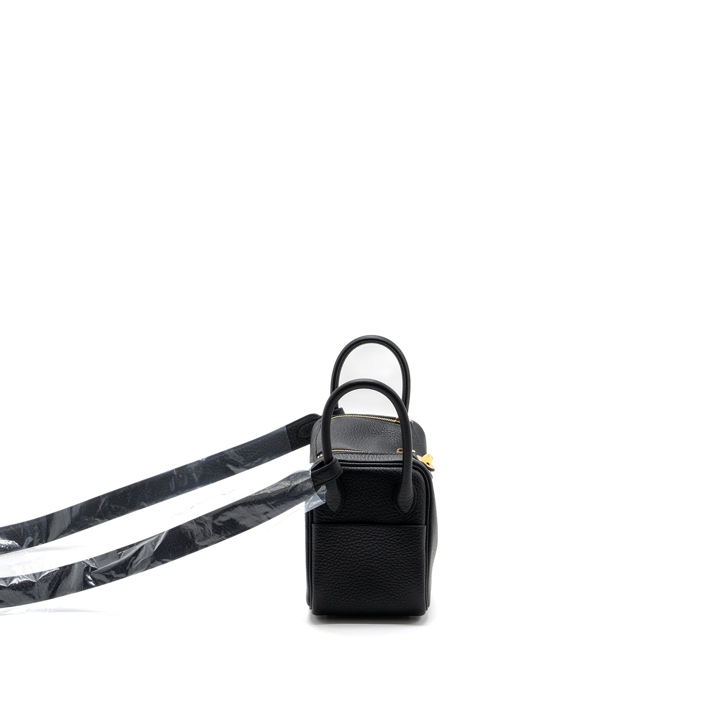 Hermes mini lindy celemence black GHW stamp B