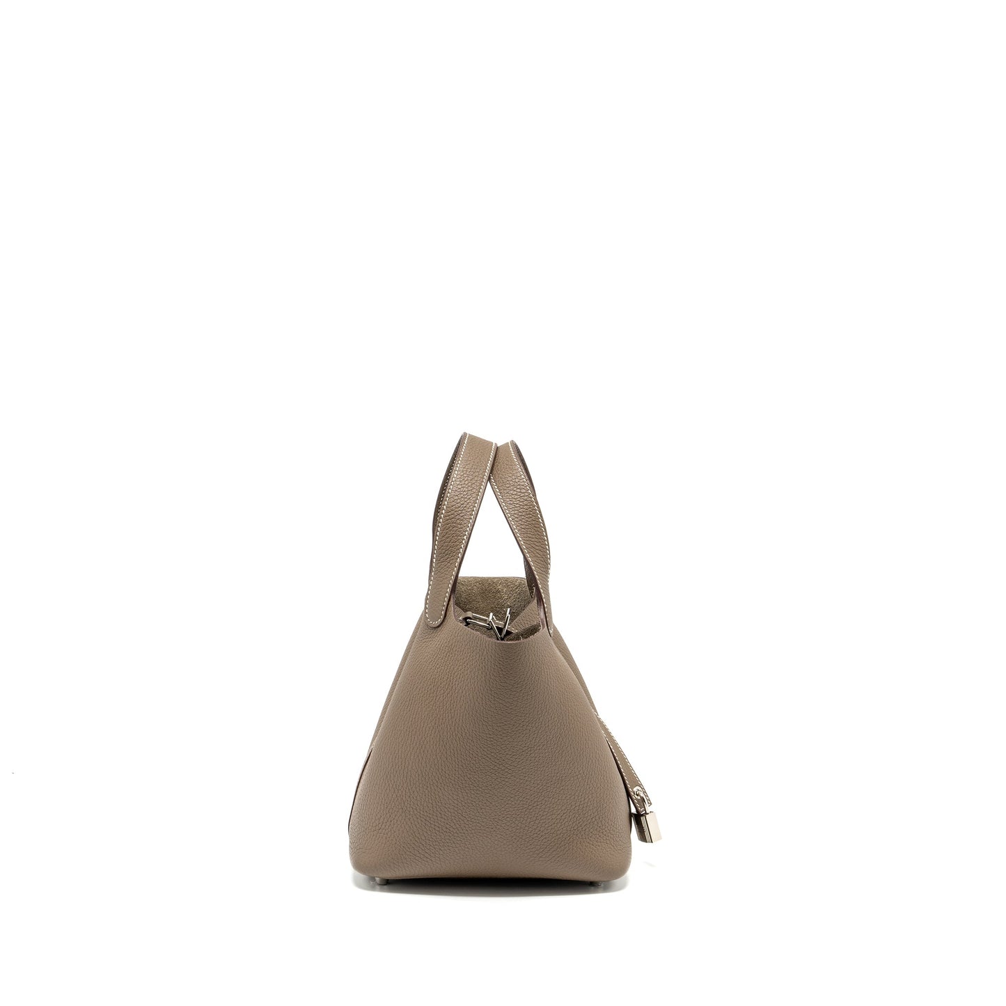 Hermes picotin 18 lock bag clemence etoupe SHW stamp Z