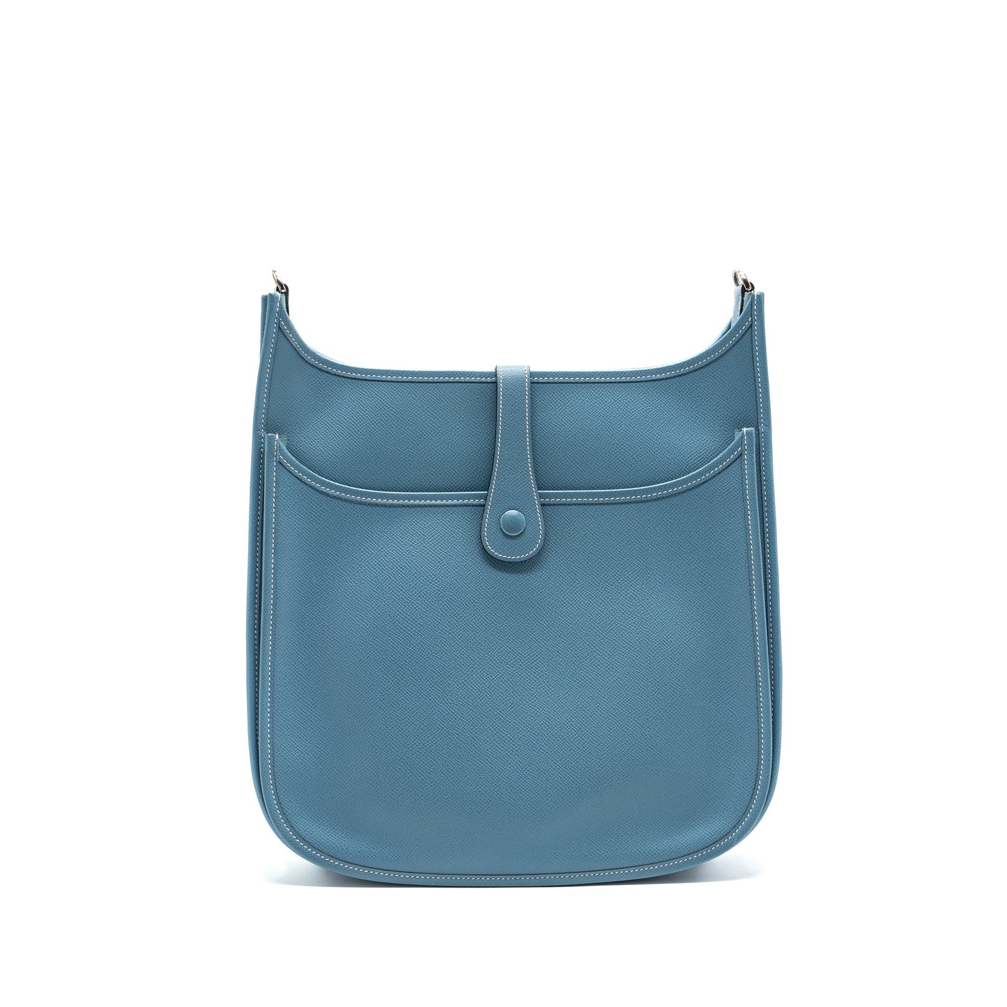 HERMES EVELYN 33 EPSOM BLUE JEANS SHW STAMP SQUARE J