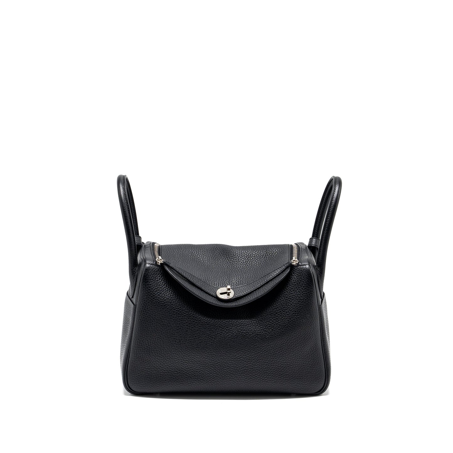 Hermes Lindy 30 Clemence Black SHW Stamp C