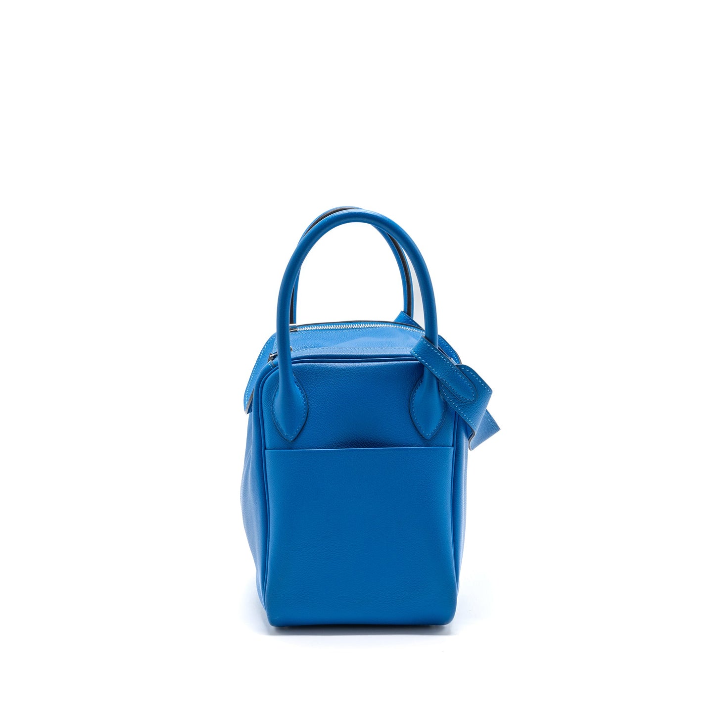 HERMES HERMES Lindy 30 Evercolor Blue Hydra SHW STAMP X