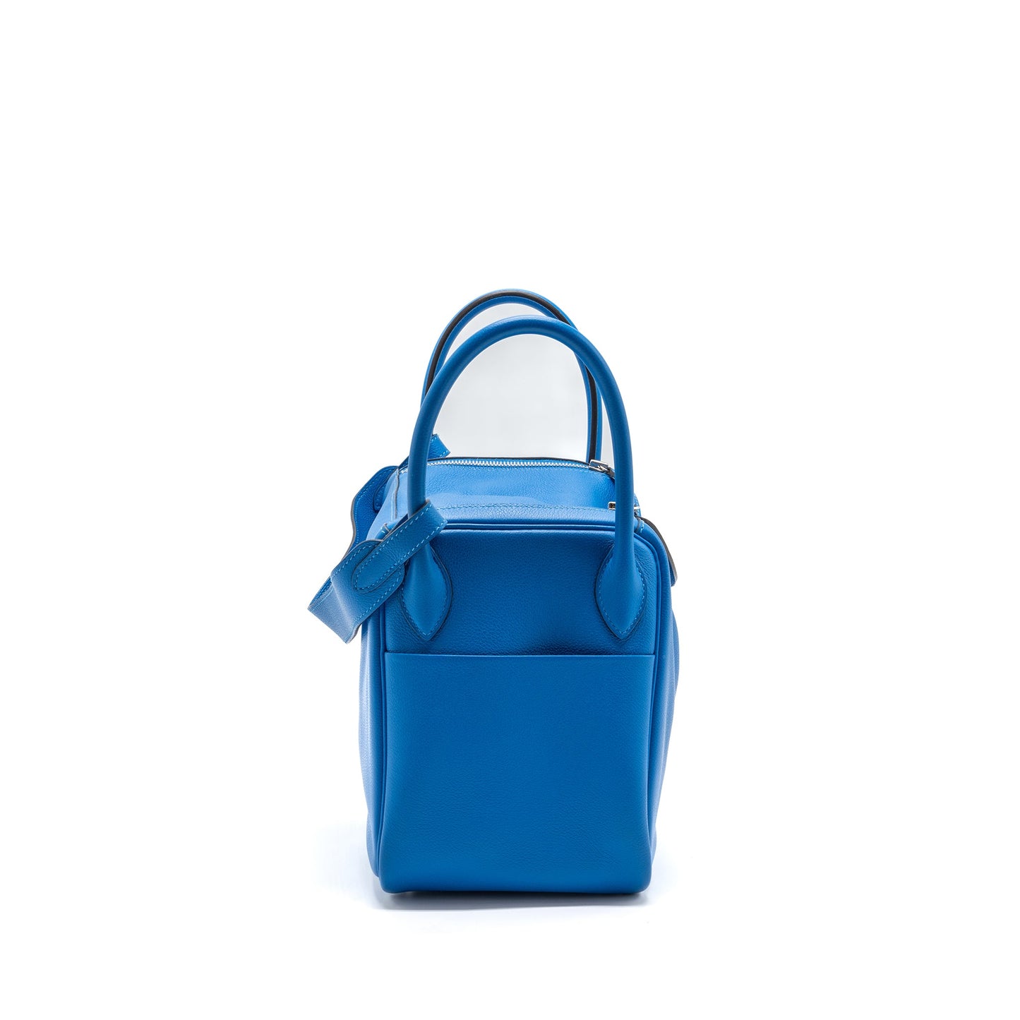 HERMES HERMES Lindy 30 Evercolor Blue Hydra SHW STAMP X