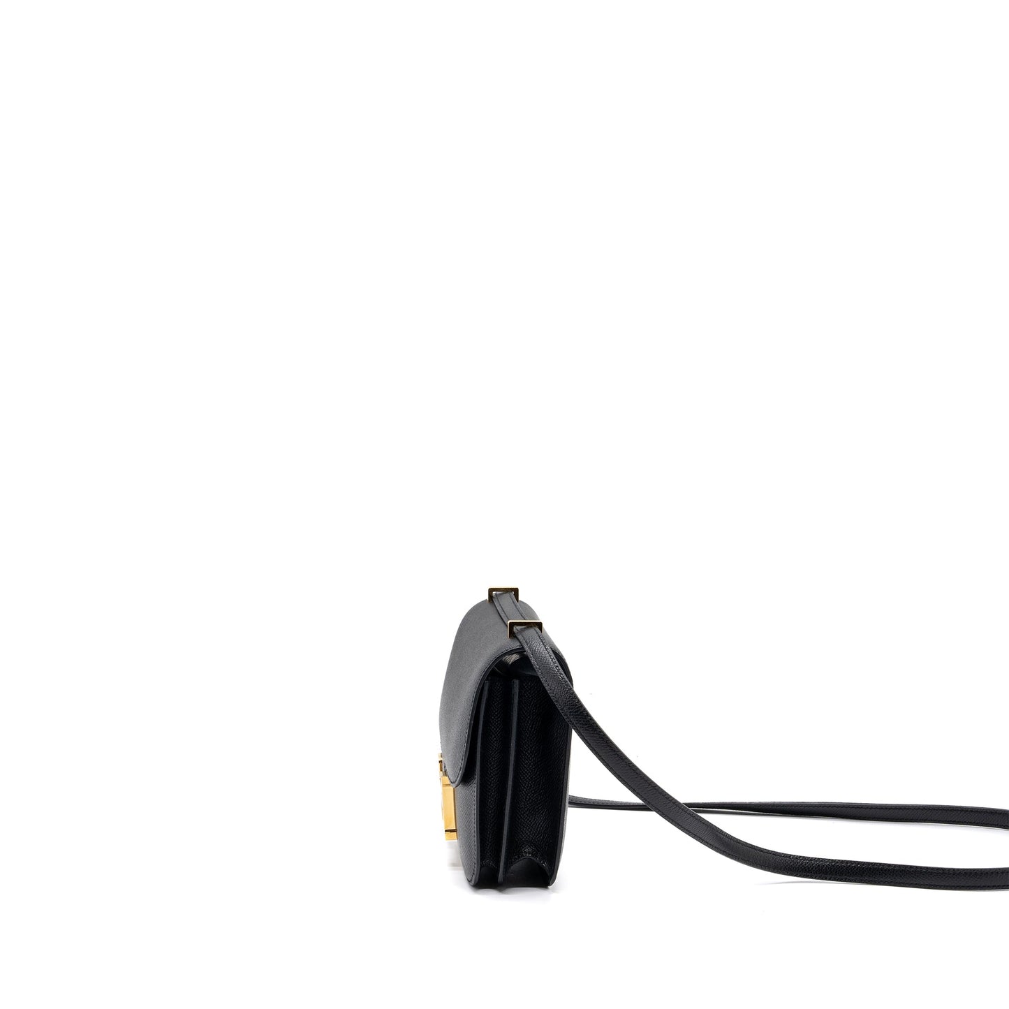 Hermes Mini Constance Epsom Black GHW Stamp U