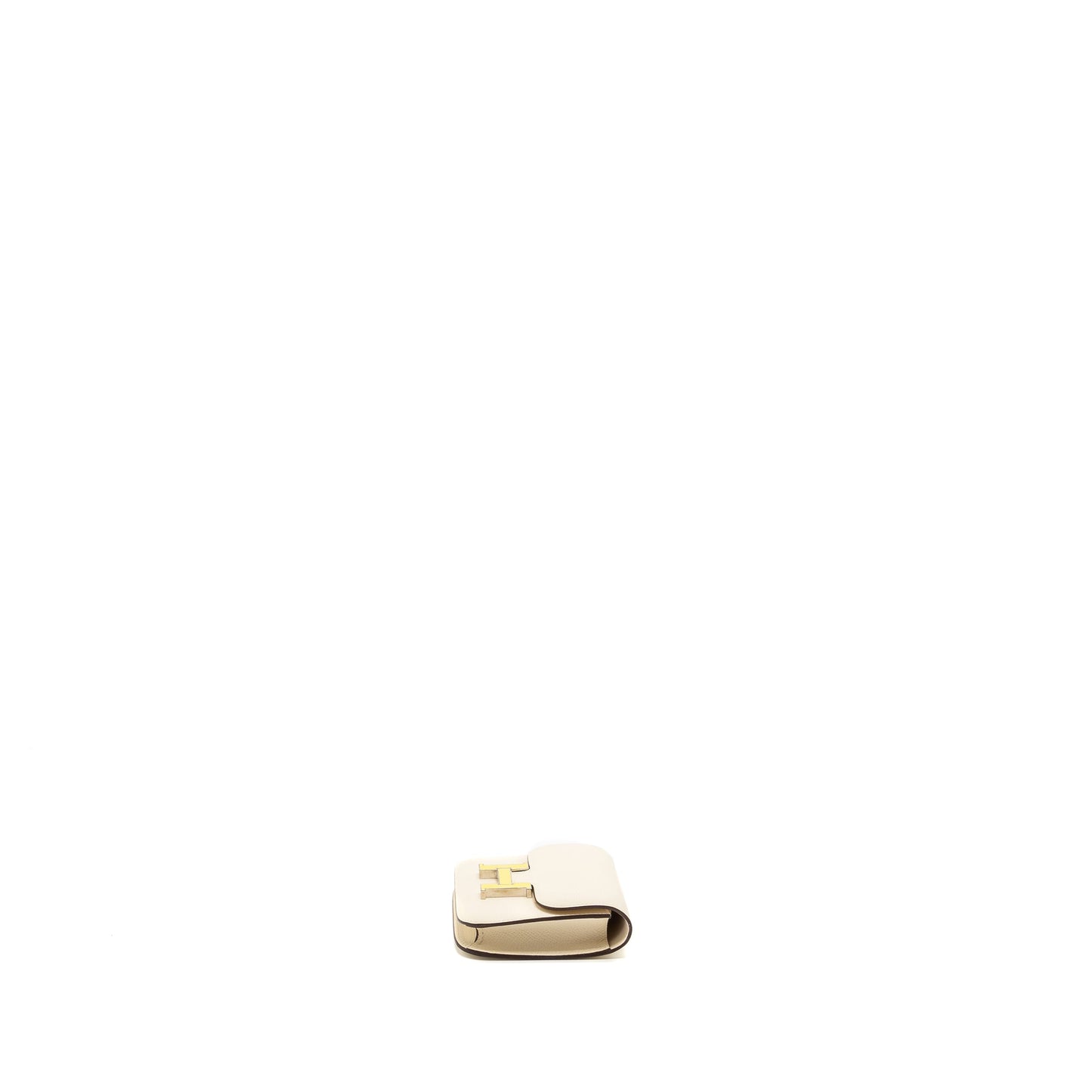 Hermes Constance Slim Epsom nata / lime SHW stamp Z