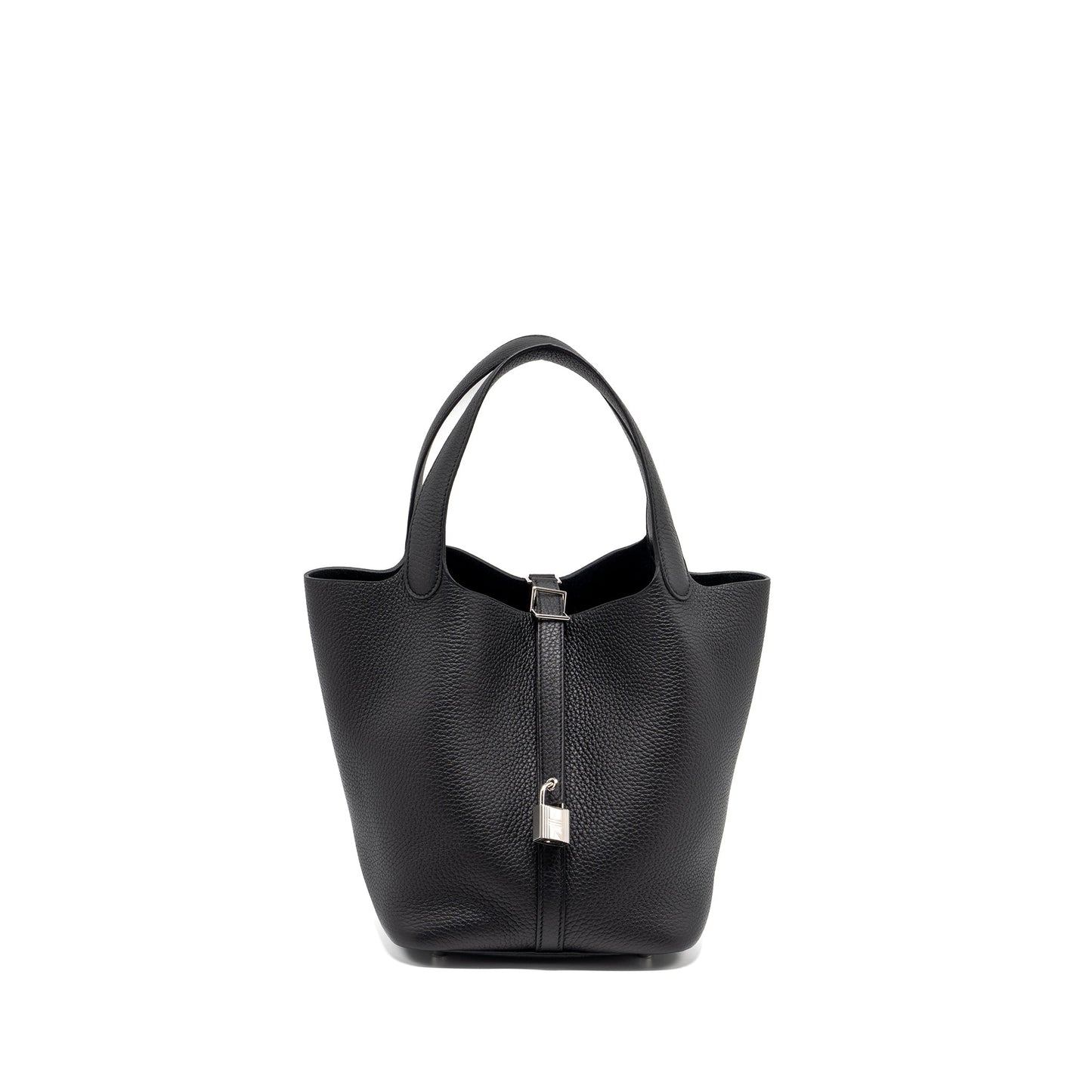 Hermes Picotin 22 Lock Bag Clemence Black SHW Stamp B
