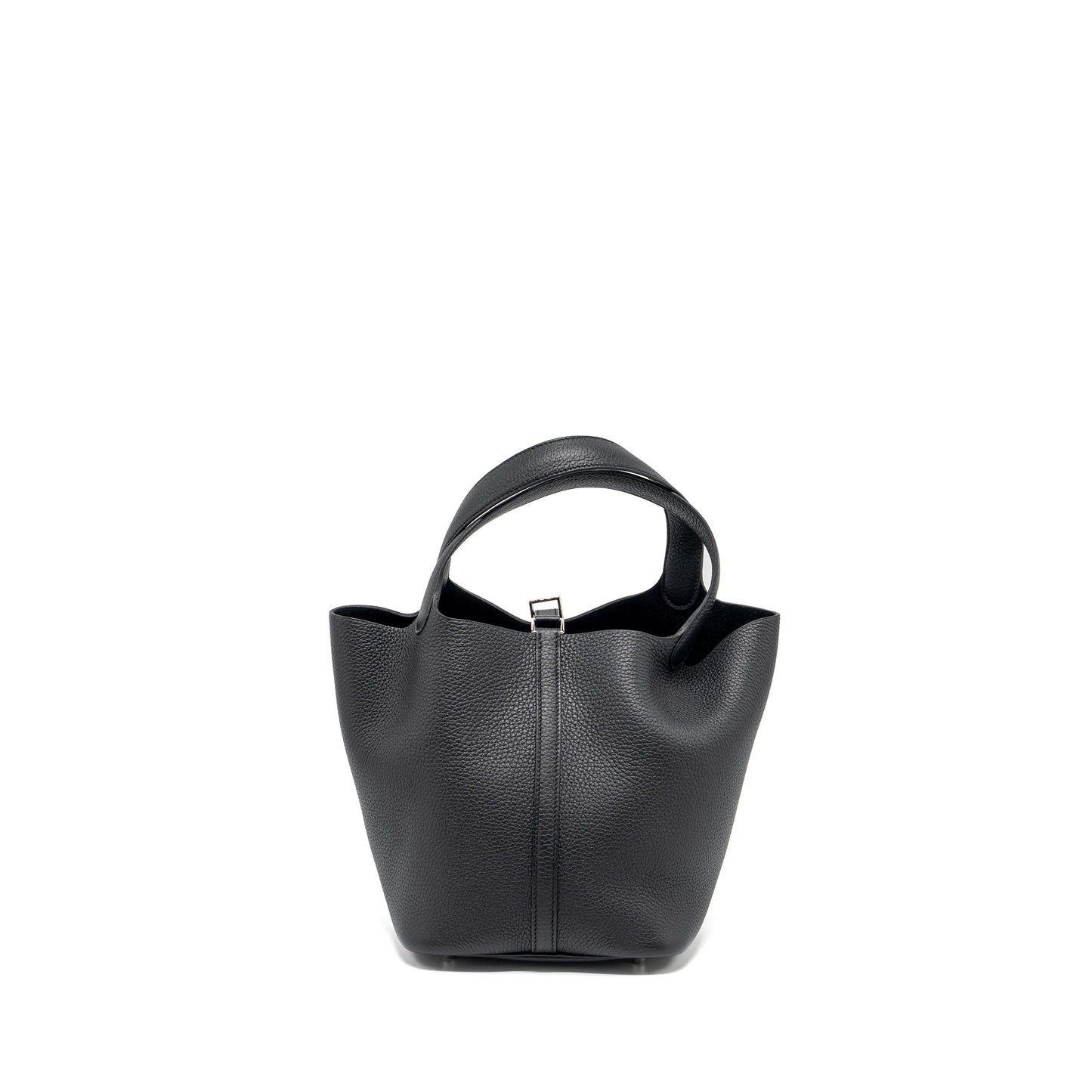 Hermes Picotin 22 Lock Bag Clemence Black SHW Stamp B