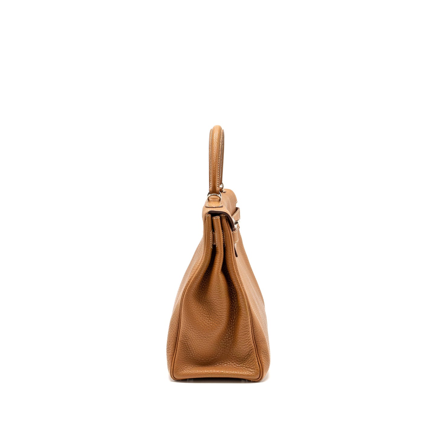 Hermes Kelly 35 Togo Gold SHW Stamp Square L