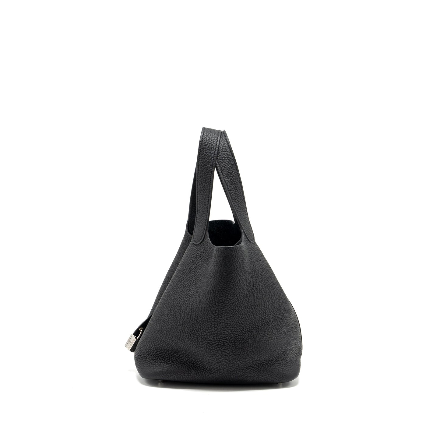 Hermes Picotin 22 Lock Bag Clemence Black SHW Stamp Y