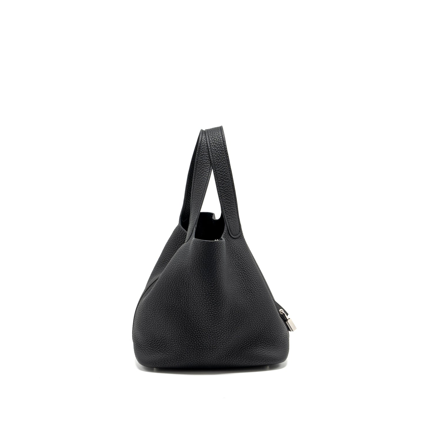 Hermes Picotin 22 Lock Bag Clemence Black SHW Stamp Y