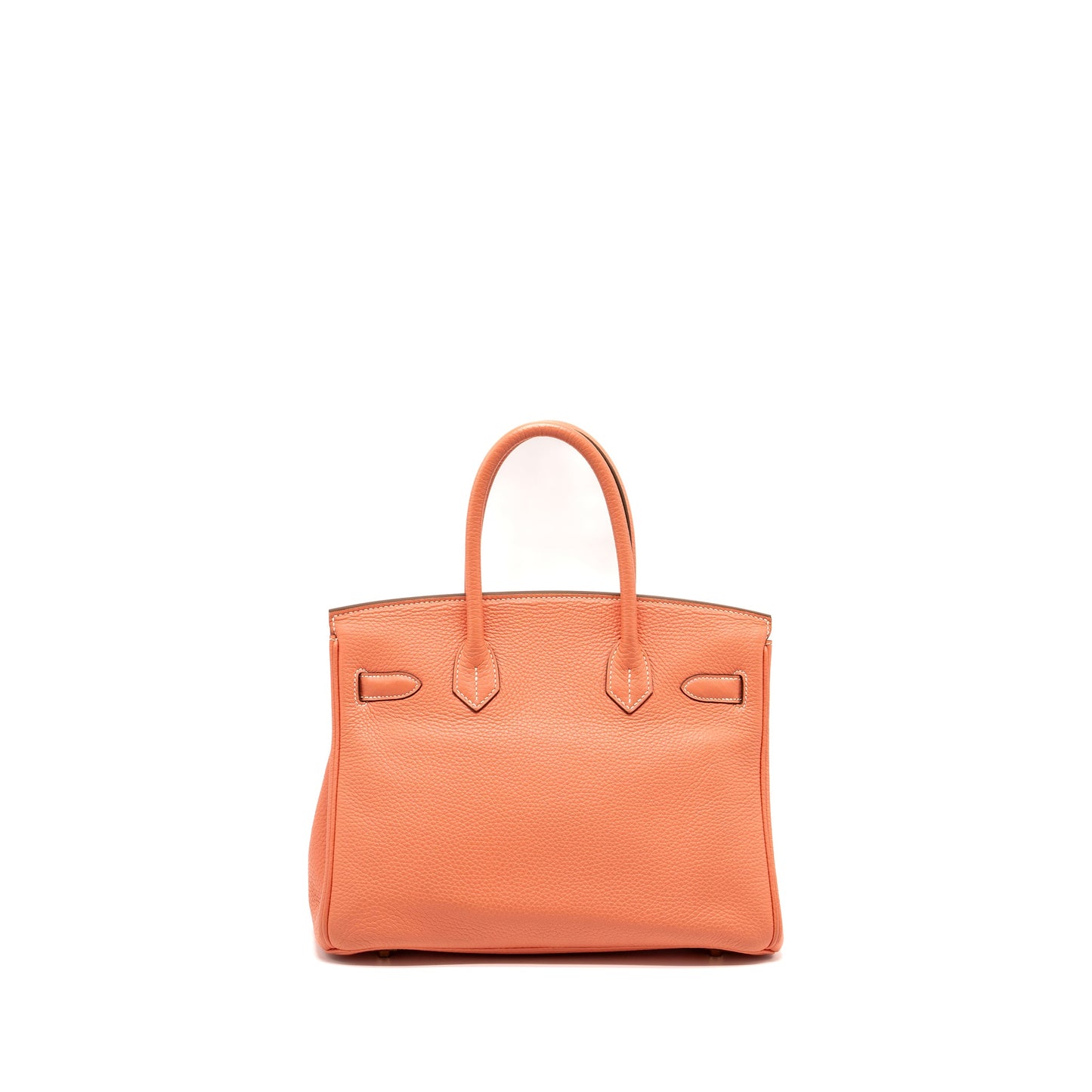 Hermes birkin 30 togo L5 Crevette GHW stamp square L