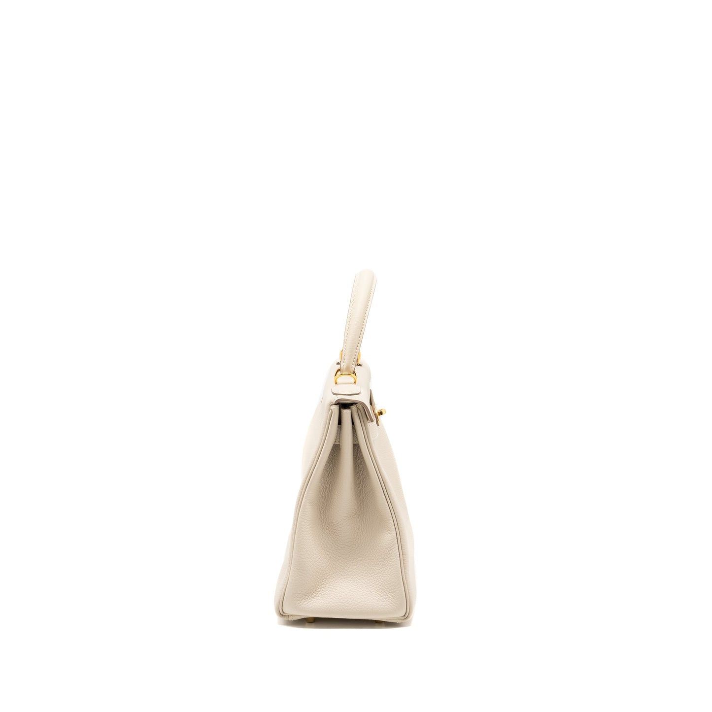 Hermes Kelly 28 Togo Craie GHW Stamp Y