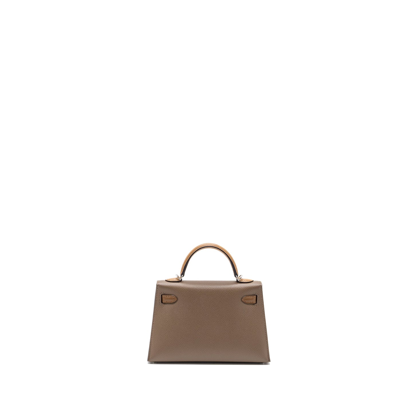 Hermes Mini Kelly II Epsom Etoupe/Alezan/Biscuit SHW Stamp Z