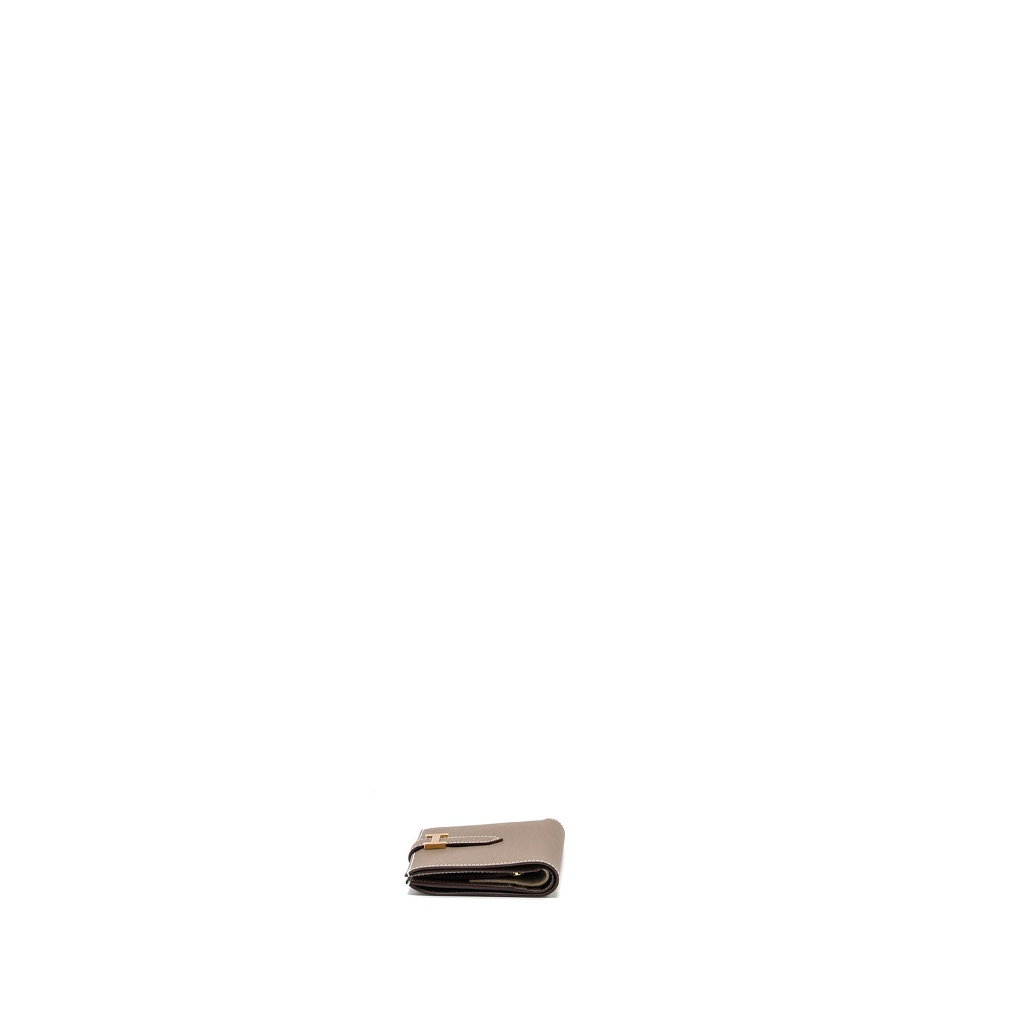 Hermes Bearn Wallet Epsom Etoupe GHW Stamp B