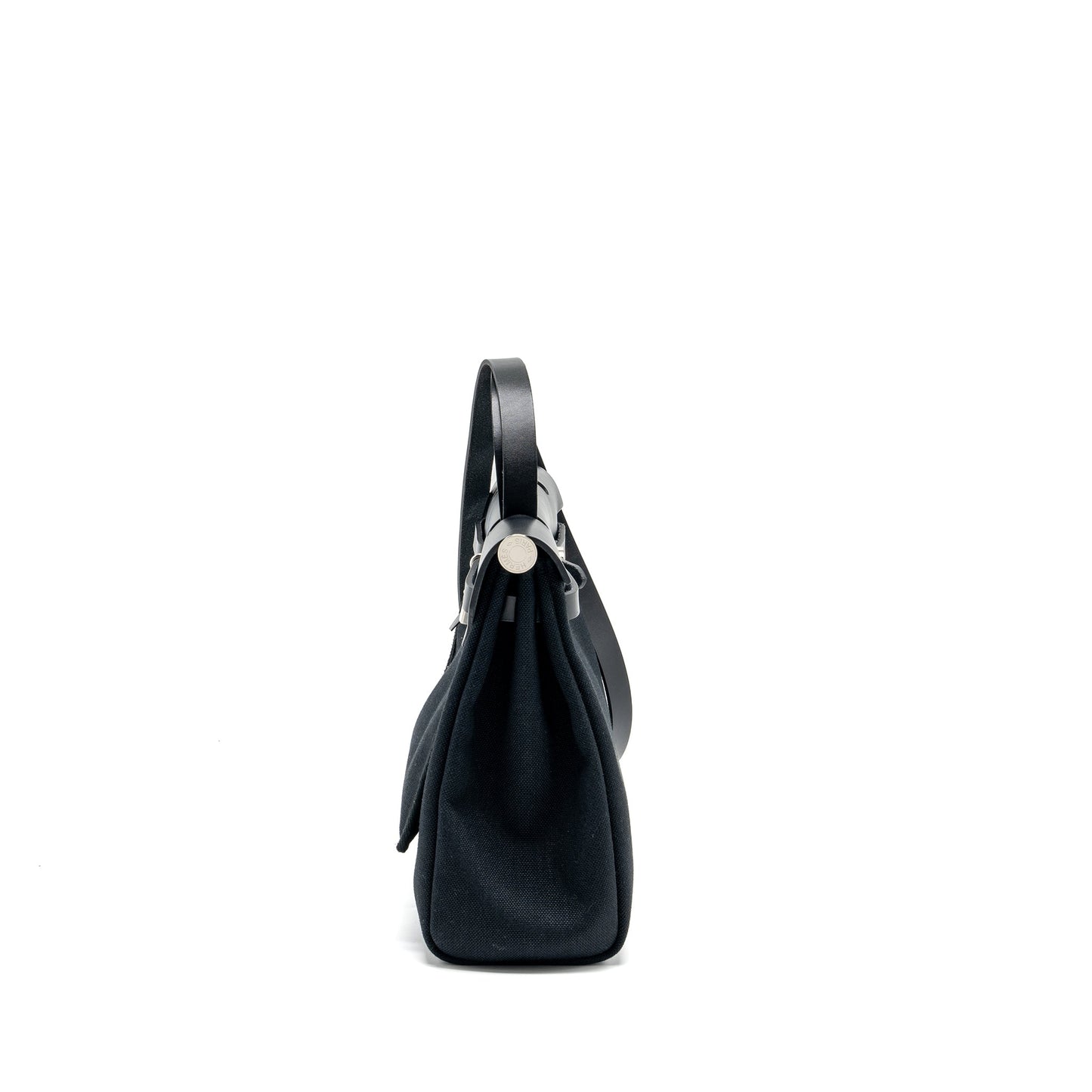 Hermes herbag 31 zip bag canvas / hunter black SHW stamp B