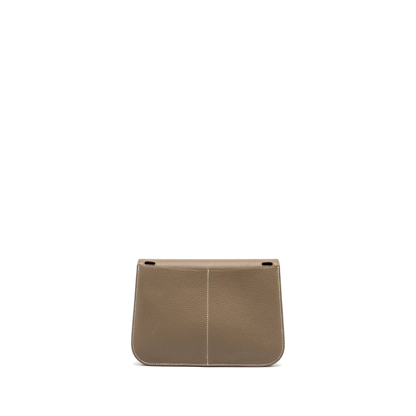 Hermes Halzan 25 Clemence Etoupe GHW Stamp Z