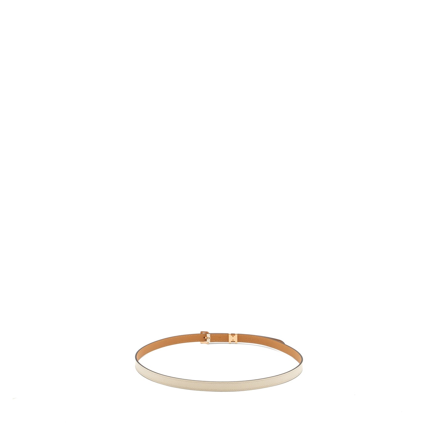 Hermes Size 85 Pop H 15 Belt Epsom Craie RGHW Stamp U