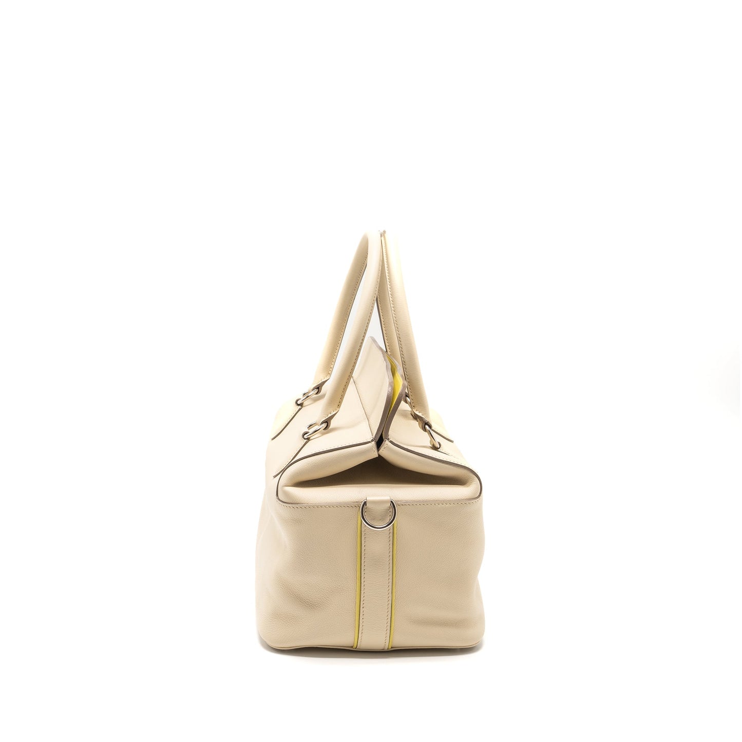 Hermes Toolbox 26 Clemence Craie/Jaune Poussin SHW Stamp Square Q