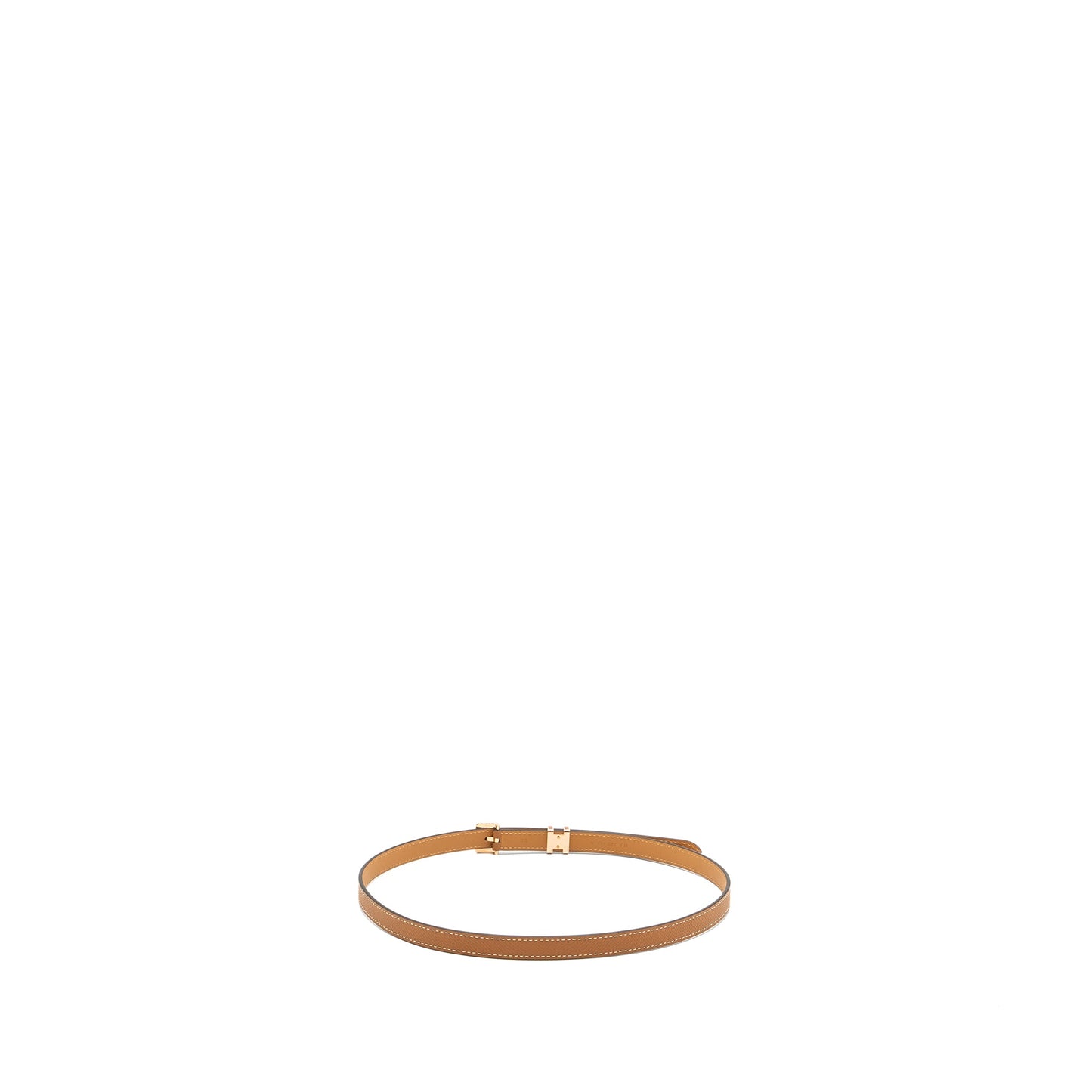 Hermes Size 75 Pop H 15 Belt Epsom Gold RGHW Stamp B