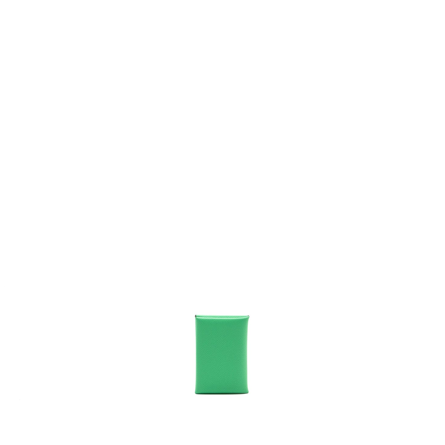 Hermes Calvi Cardholder Epsom Vert Comics/Vert Fizz SHW Stamp B