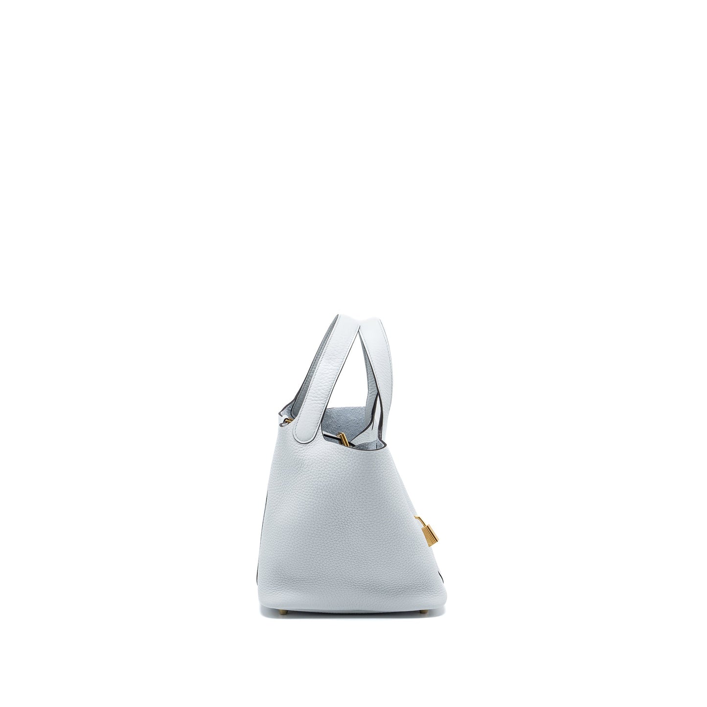 Hermes Picotin 18 Lock bag Clemence Blue Pale GHW stamp B