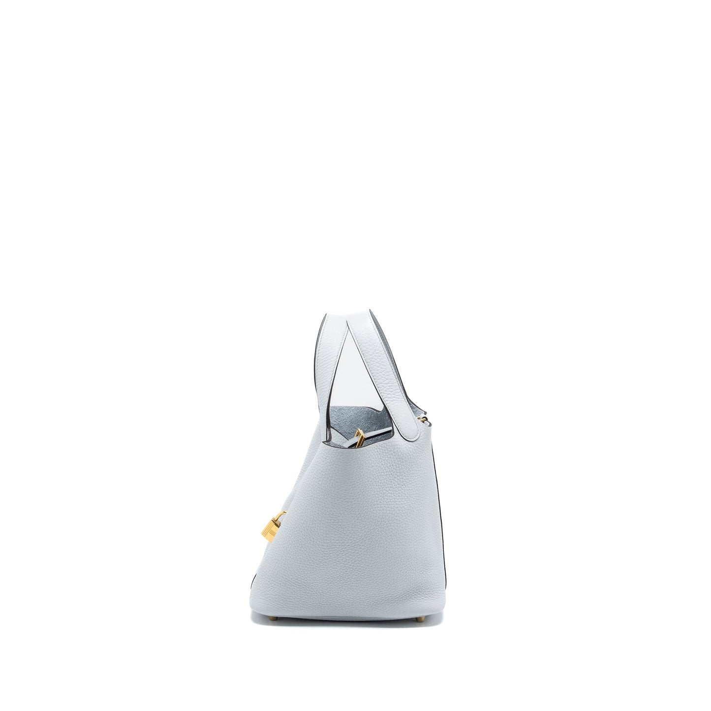Hermes Picotin 18 Lock bag Clemence Blue Pale GHW stamp B
