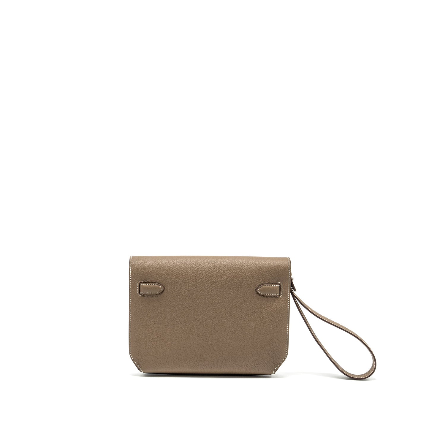 Hermes Pochette Kelly Depeches 25 Togo Etoupe SHW Stamp U