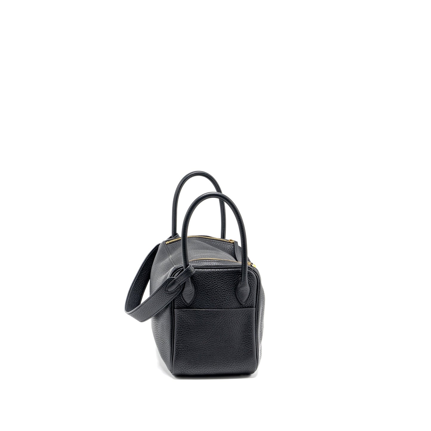 Hermes Lindy 26 Clemence Black GHW Stamp D