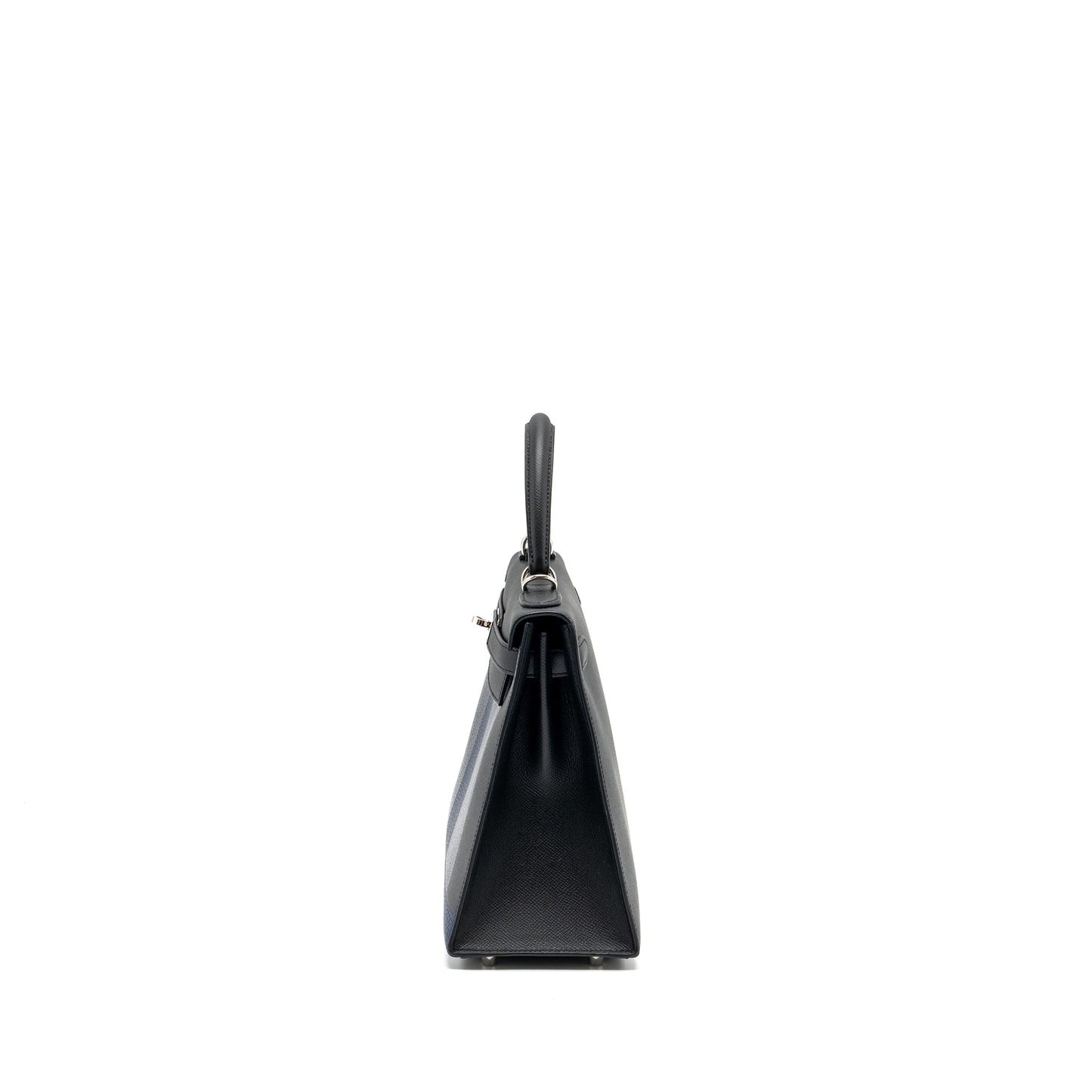 Hermes Kelly 28 Letter C Special Order Epsom/Togo/Chèvre Mysore Black/Blue SHW Stamp D