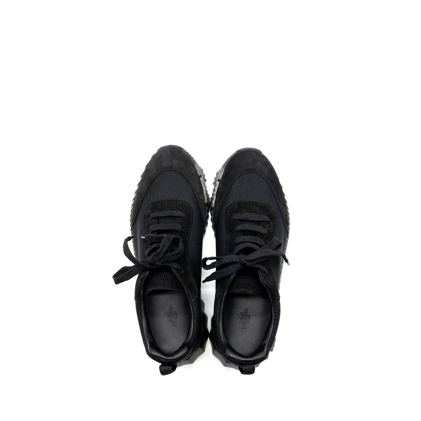 Hermes Size 44 Homme Bouncing Sneaker Mesh/Velours Black