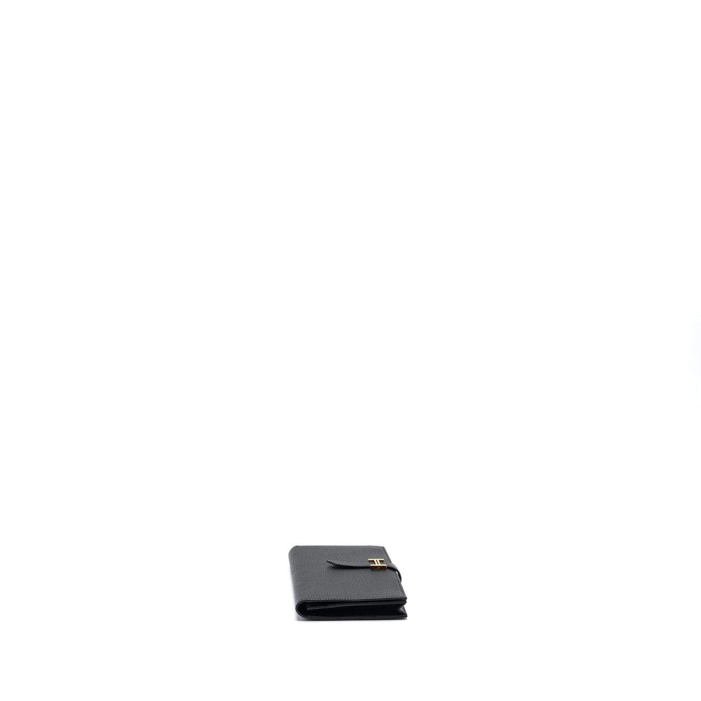 Hermes Bearn Long Wallet Epsom Black GHW Stamp C