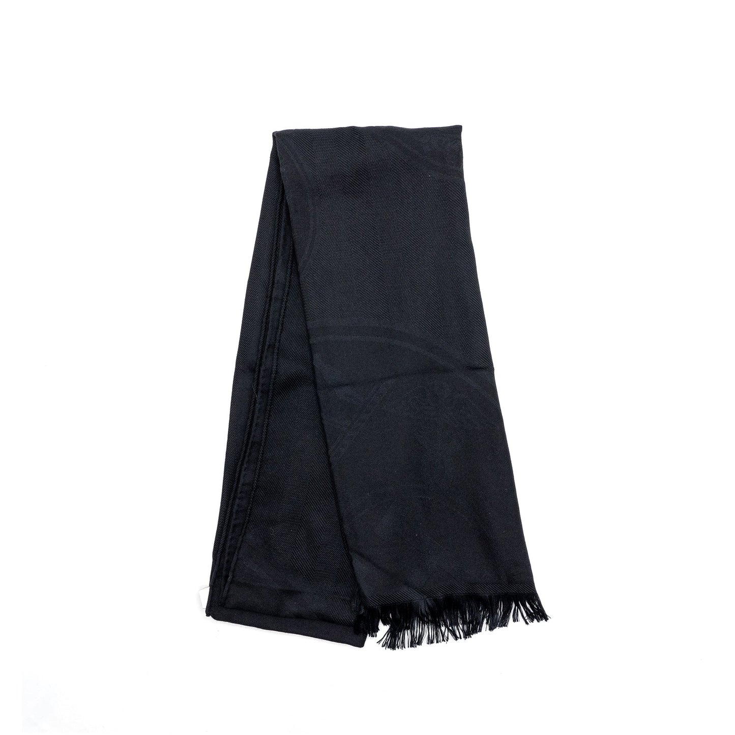 Hermes New Libris Scarf Cashmere Black