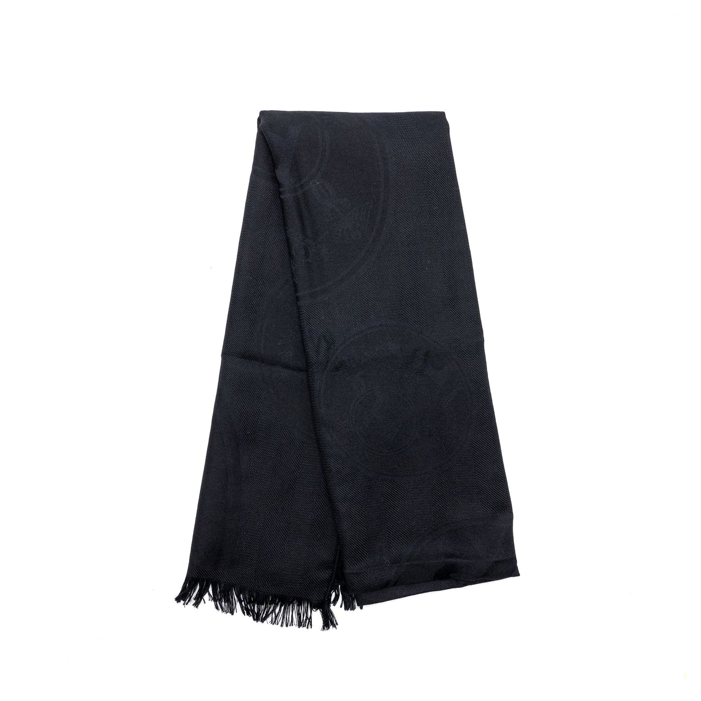 Hermes New Libris Scarf Cashmere Black