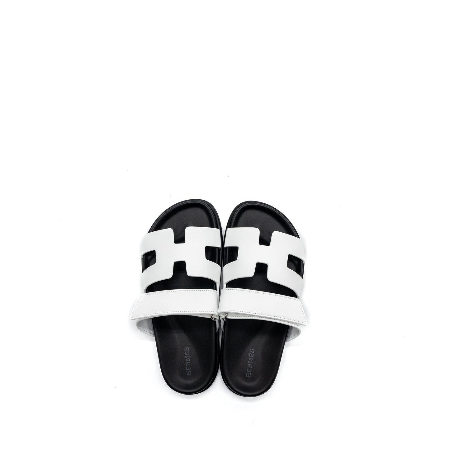 Hermes Size 36 Chypre Sandals Calfskin White