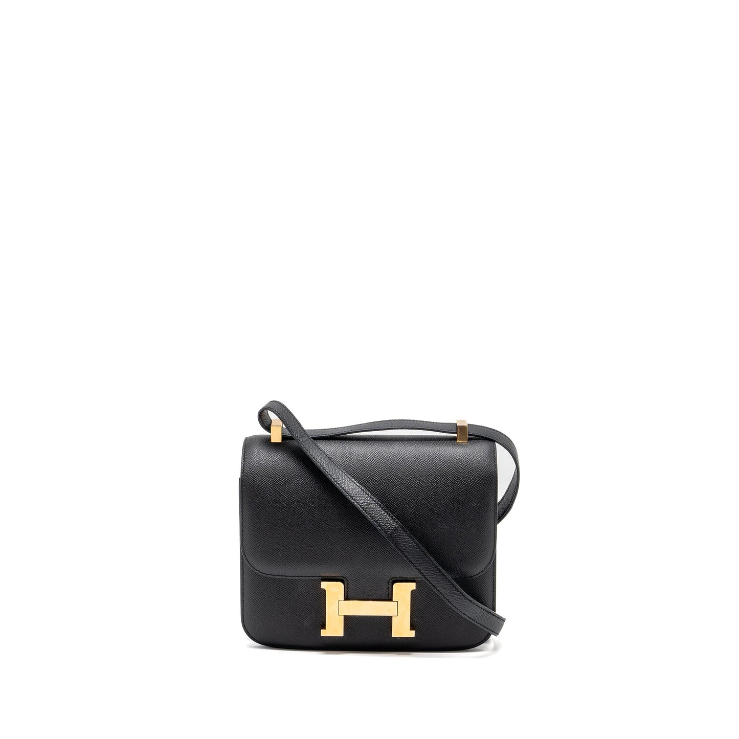 Hermes Constance 24 epsom black RGHW Stamp A