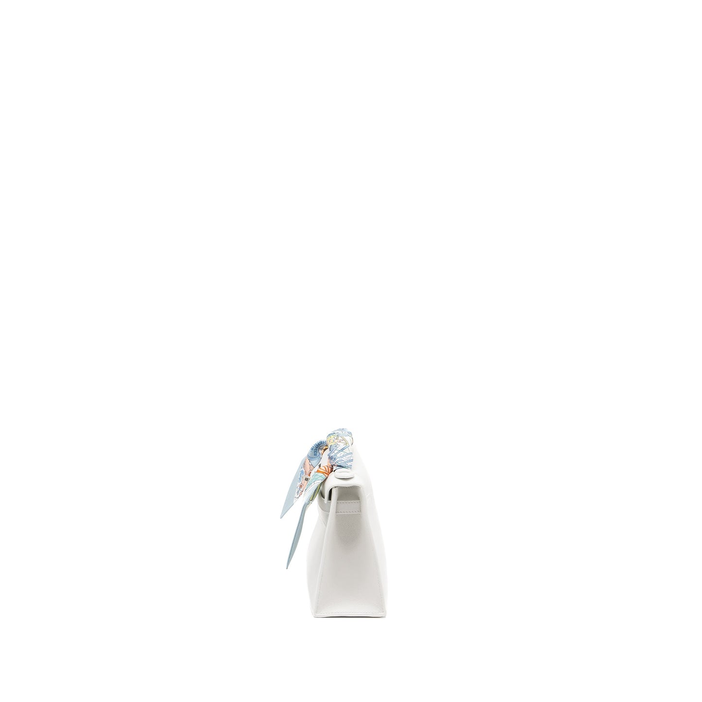 Hermes Kelly Pochette swift New White SHW stamp B