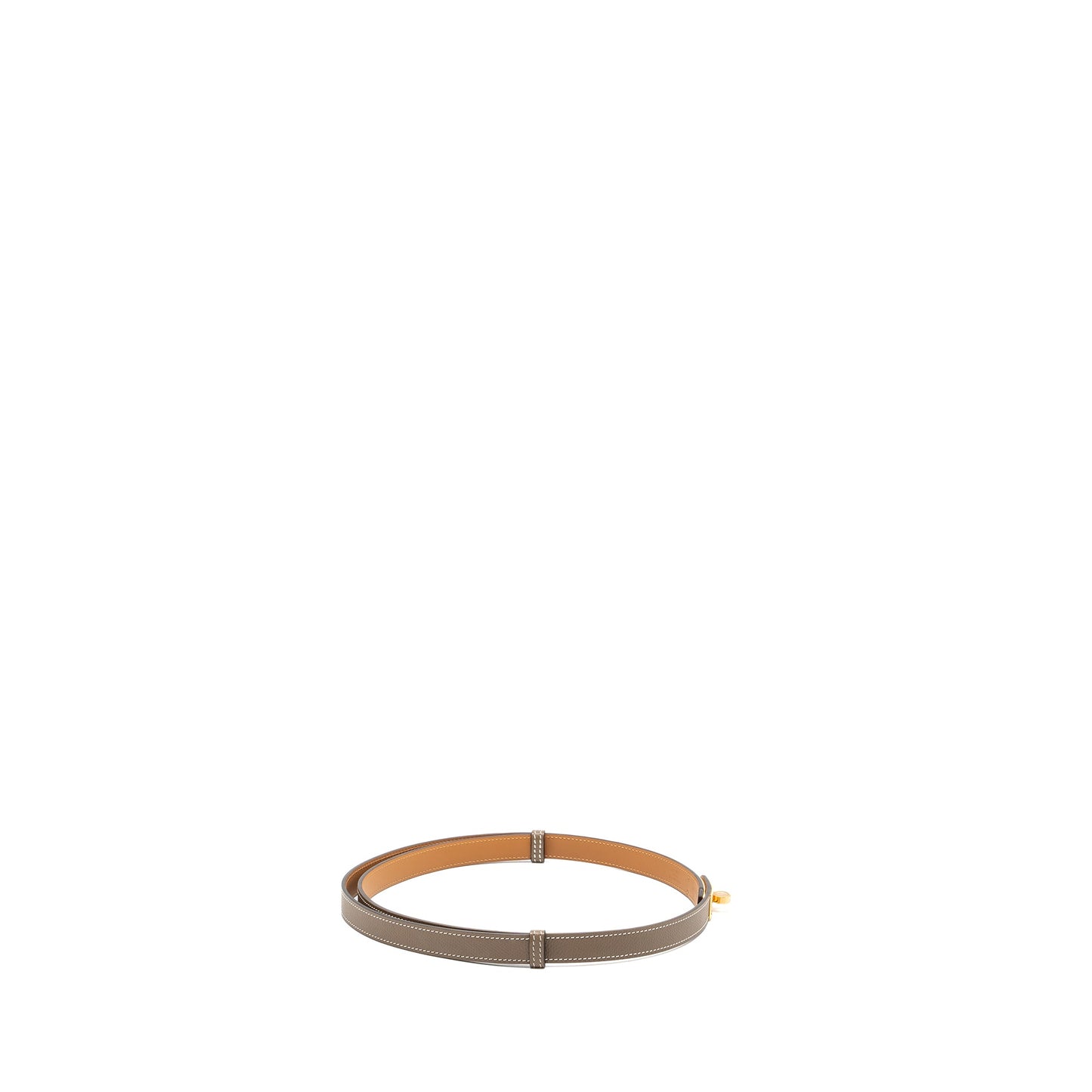 Hermes Kelly 18 Belt Epsom Etoupe GHW Stamp Z