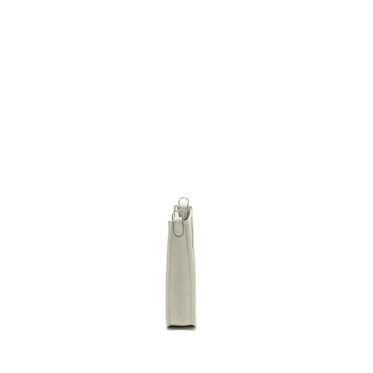 Hermes mini Evelyn Clemence Gris neve SHW Stamp B