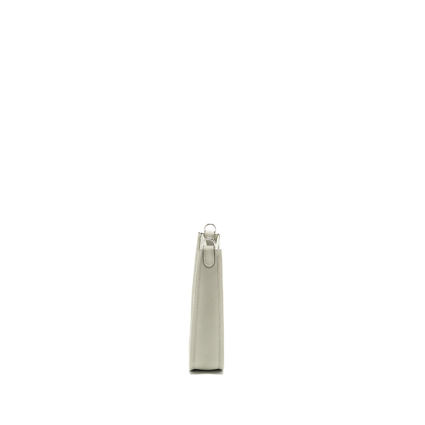 Hermes mini Evelyn Clemence Gris neve SHW Stamp B