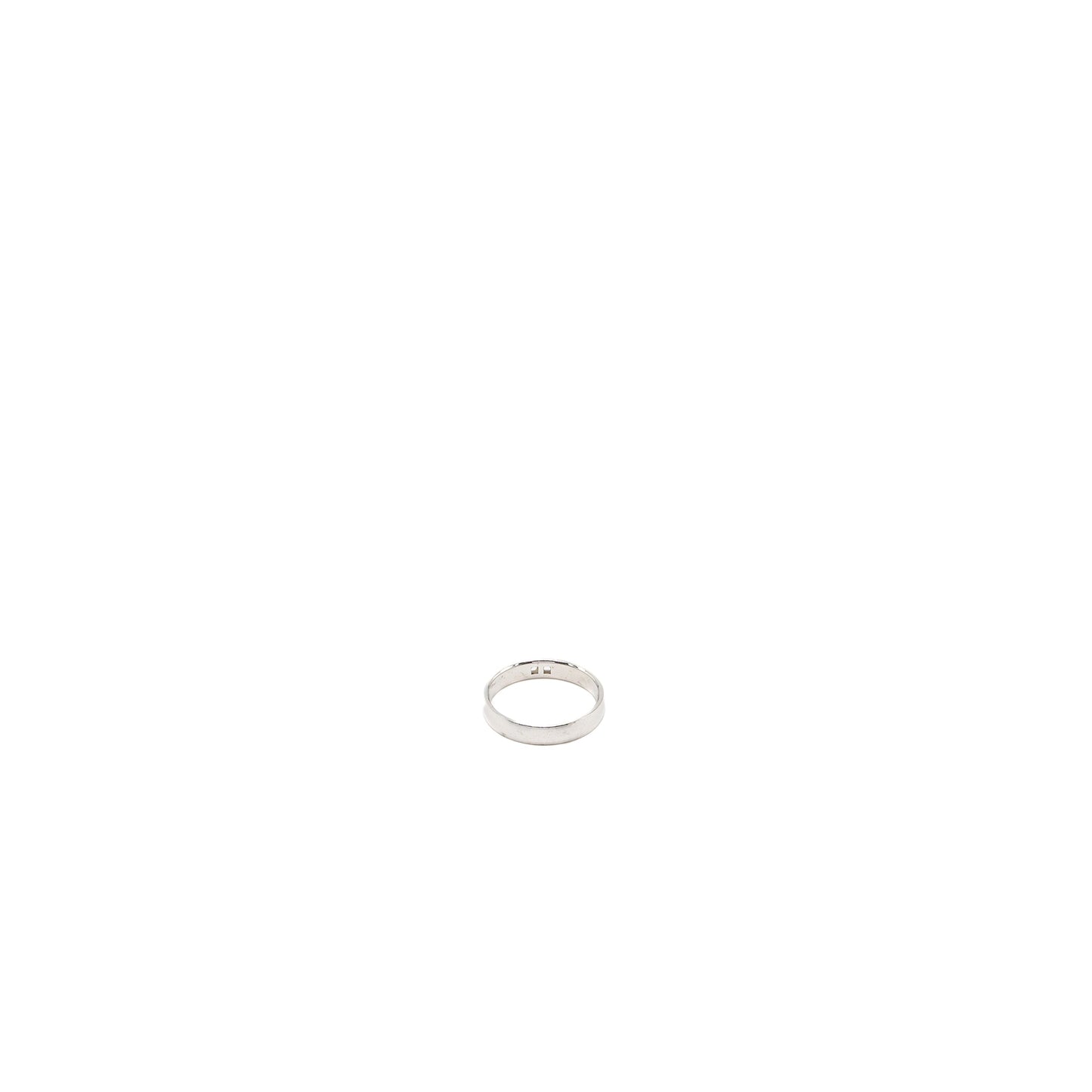 Hermes size 55 ever herakles wedding band white gold, diamonds