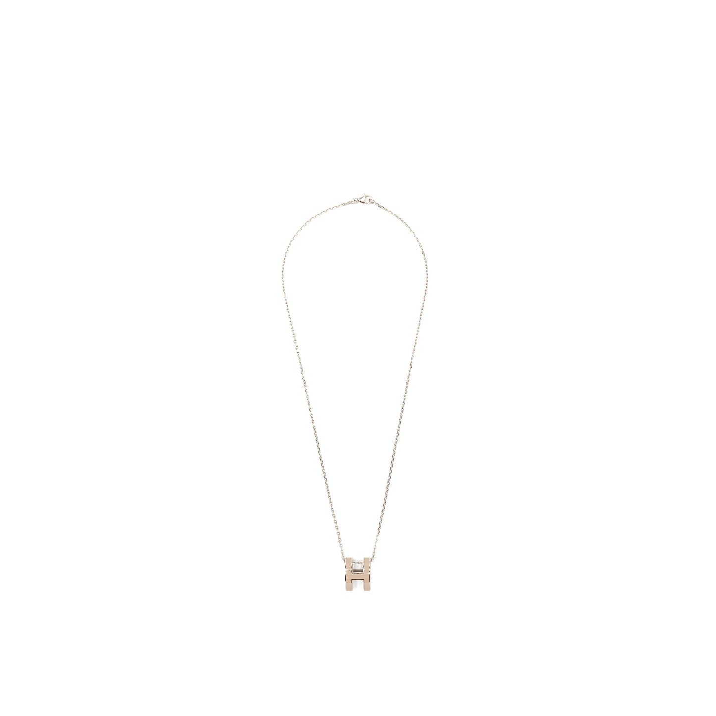 Hermes Pop H Pendant Marron Glace SHW