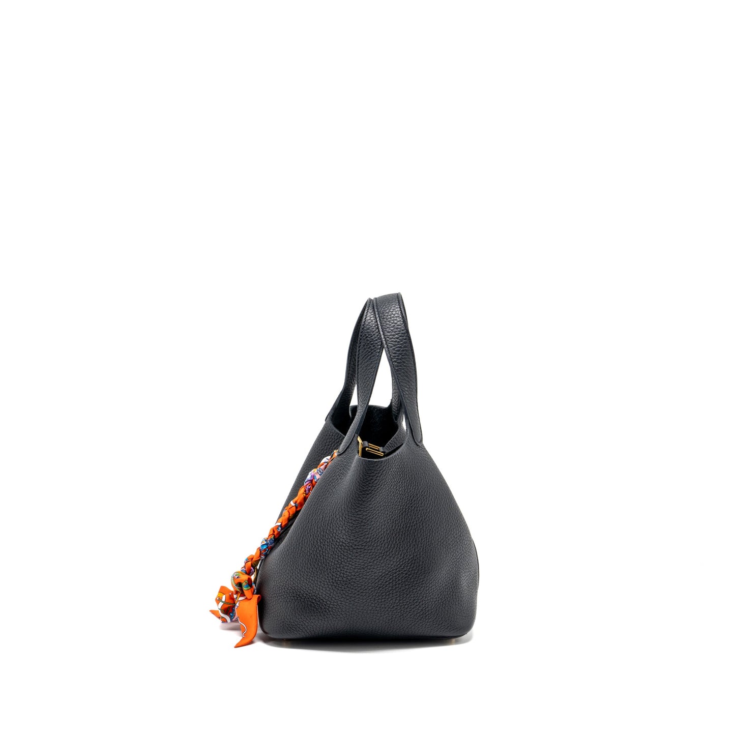 Hermes Picotin 18 Lock Bag Clemence Black GHW Stamp Y