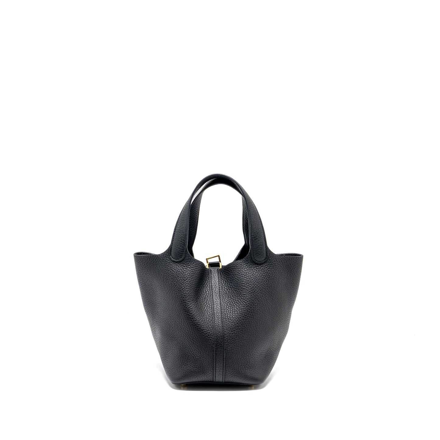 Hermes Picotin 18 Lock Bag Clemence Black GHW Stamp Y