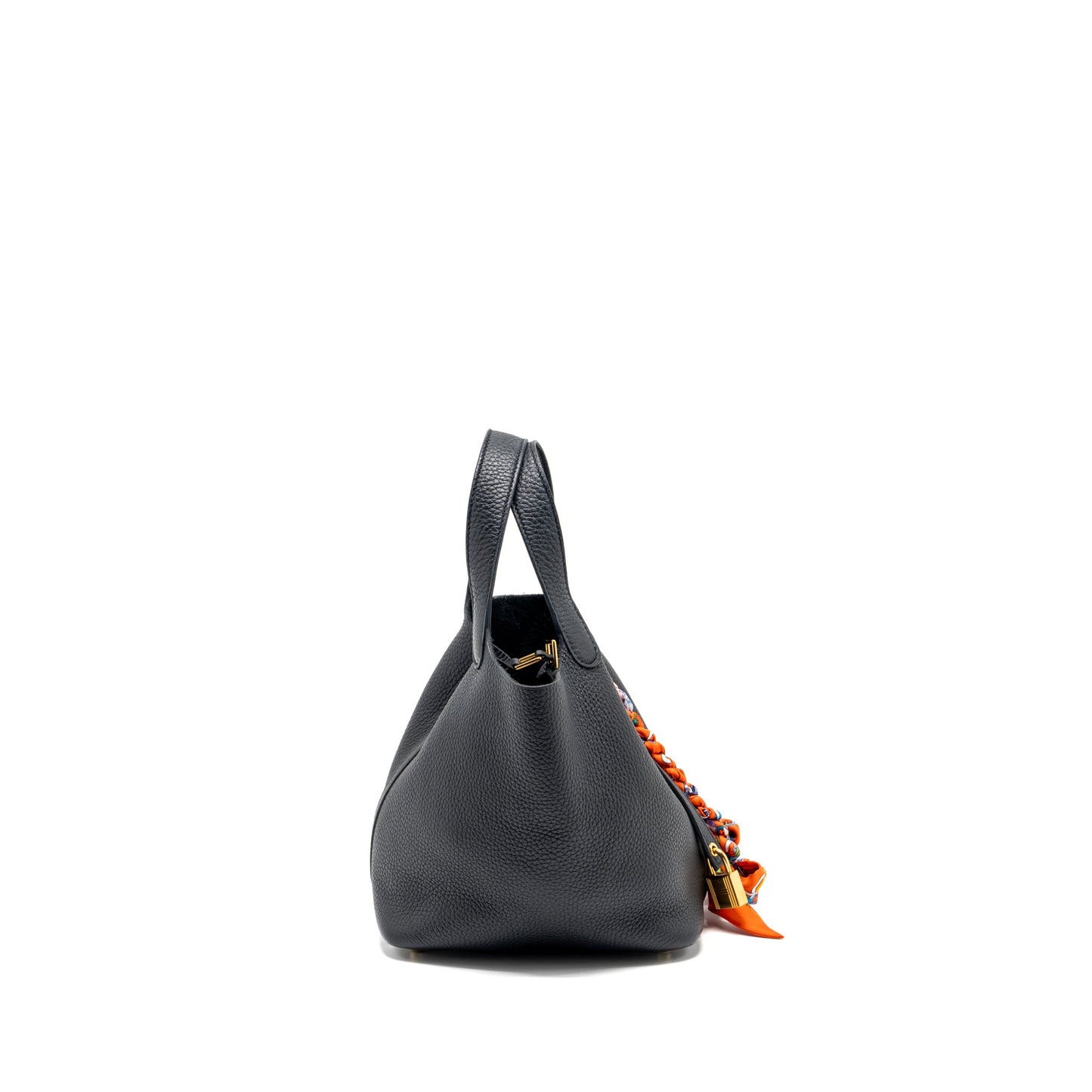 Hermes Picotin 18 Lock Bag Clemence Black GHW Stamp Y