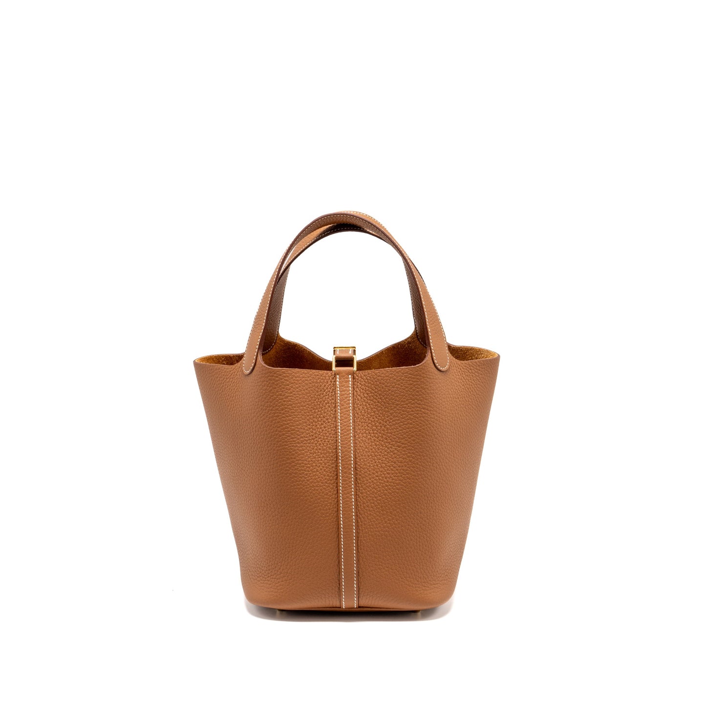 Hermes Picotin 22 lock bag Clemence Gold GHW Stamp W