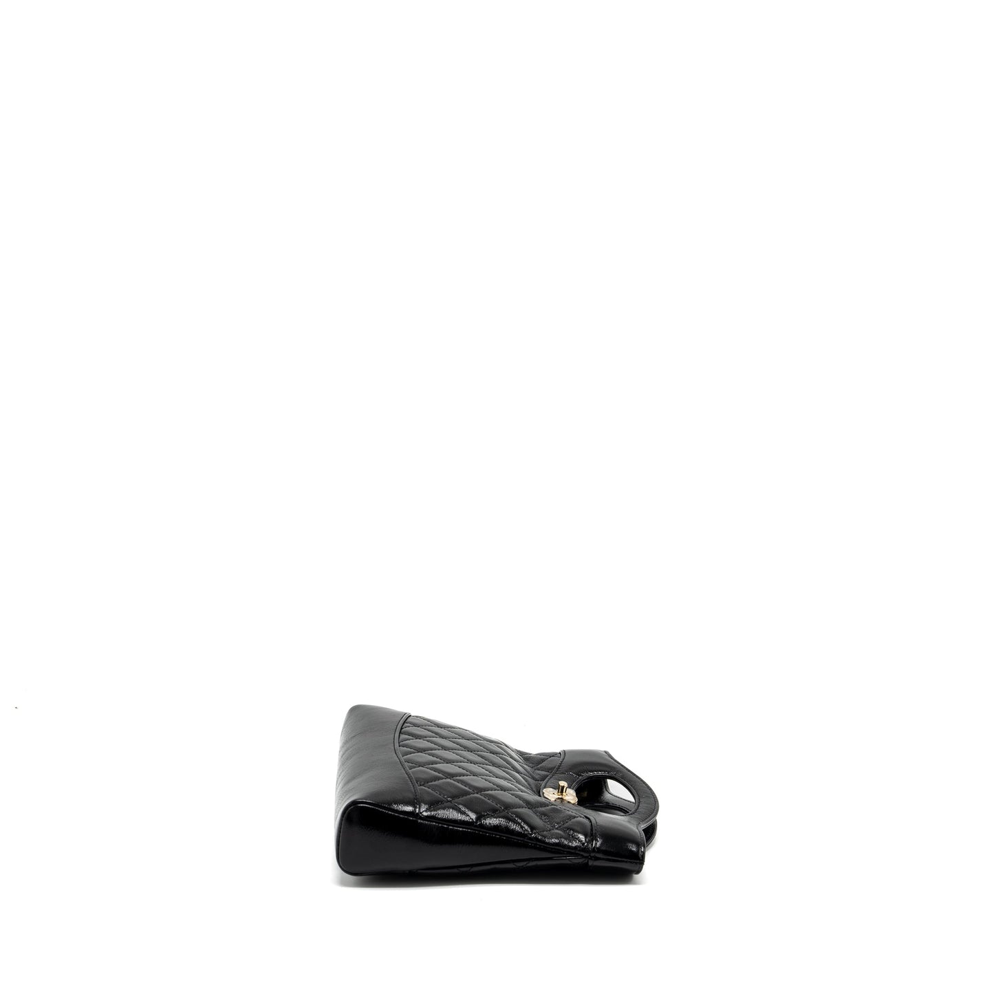 Chanel 24S Mini 31 Bag shiny Lambskin black GHW (microchip)