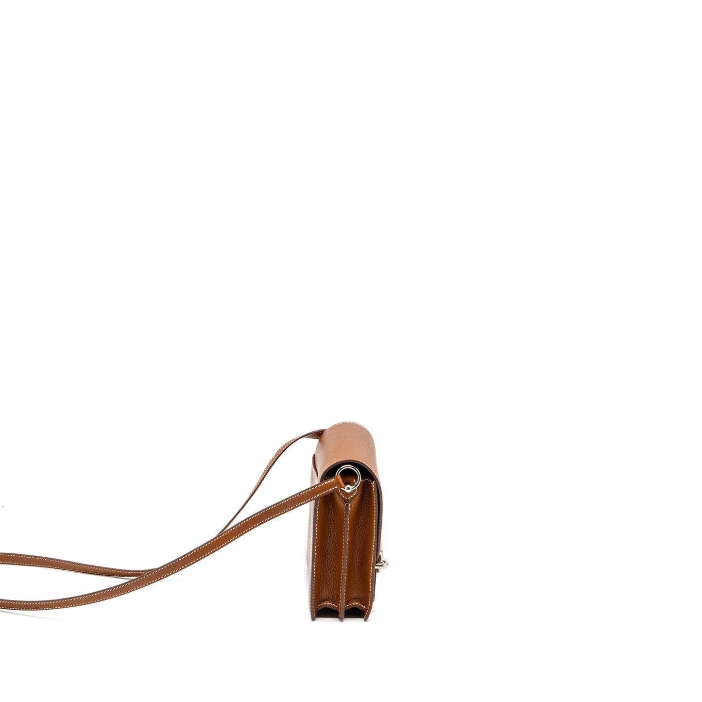 Hermes mini roulis Barenia Faubourg 34 fauve SHW stamp Y