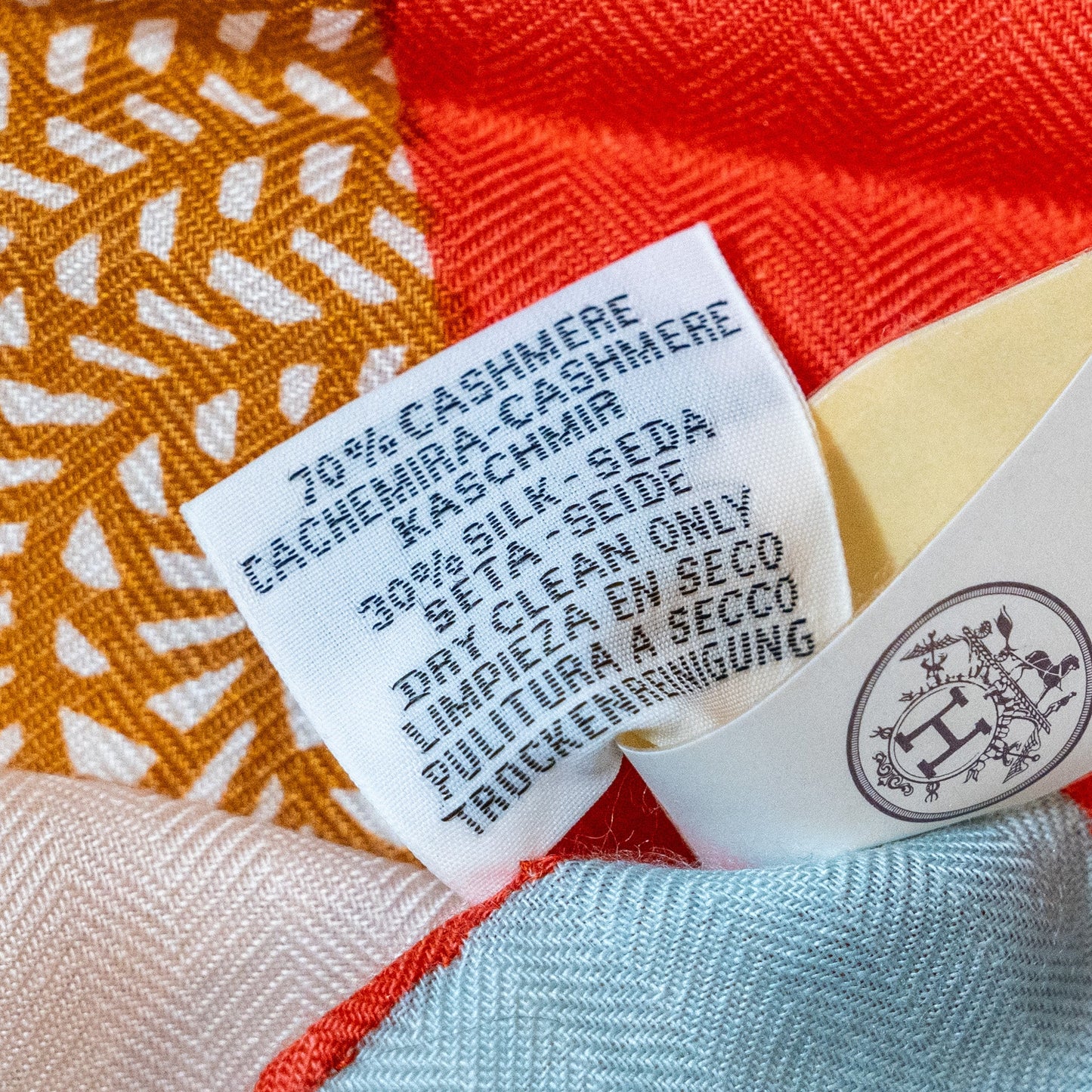 Hermes 140cm Mon Premier Galop Scarf Cashmere/ Silk Multicolour
