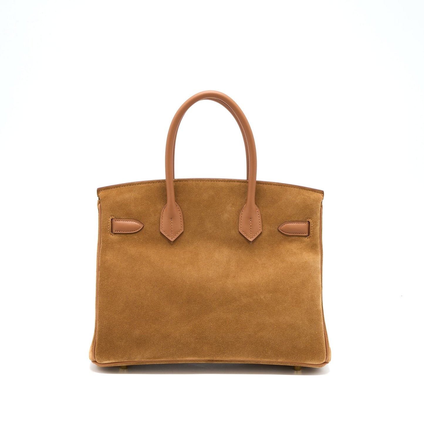 Hermes Birkin 30 Grizzly/Swift Chamois/Gold GHW Stamp U