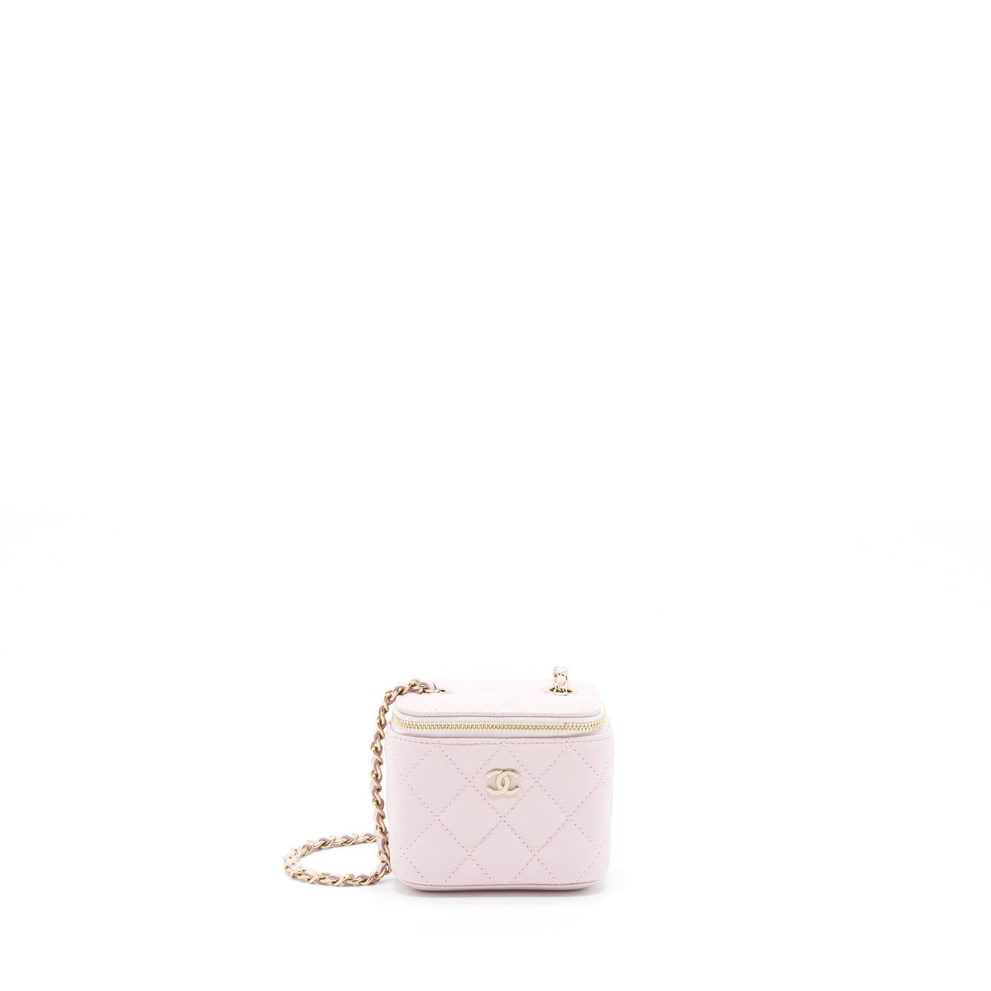 Chanel Mini Vanity Case Caviar Pink LGHW